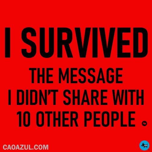 I SURVIVED THE MESSAGE